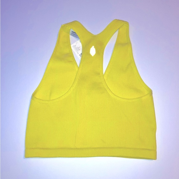05.Free People Movement Free Throw Crop ribbed Tank top Pomelo NTW - Picture 6 of 9